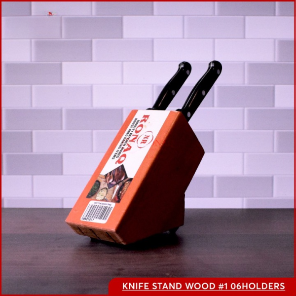 Knife Stand Wood Organizer