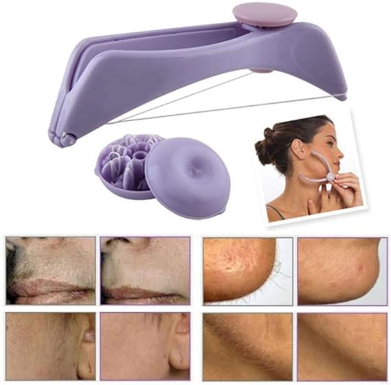 Eyebrow Threading Tool – Modern Plastic Cotton Facial & Body Hair Remover For Women – Random Color