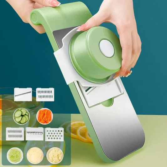 Multifunctional Vegetable Cutter Grater For Vegetables Slicers – Shredders Peeler Carrot Fruit Vegetable Cutting Kitchen Tool – 05 Blades Vegetable Cutter