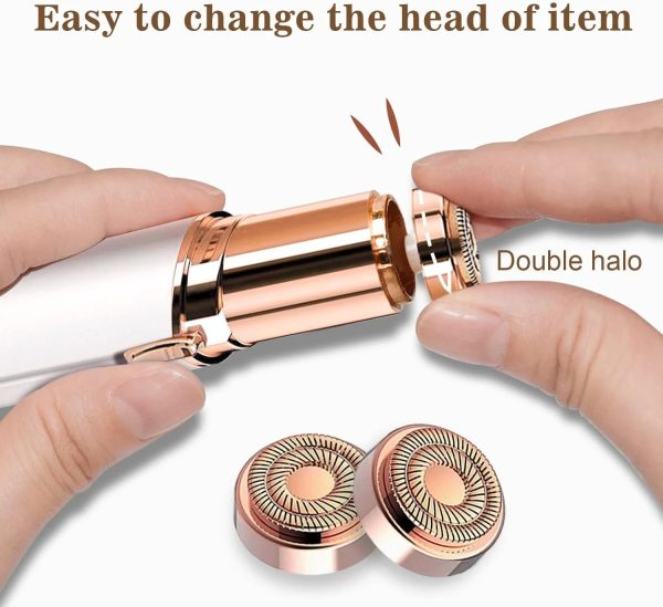 Rechargeable Facial Hair Remover Hair Trimmer For Eye Chin Cheeks Upper Lip For Girls & Women